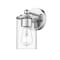 Z-Lite Thayer Vanity, 1-Light, 4.75 In.W x 5.75 In.L x 8.75 In.H, Chrome /Clear 742-1S-CH - alternate 1